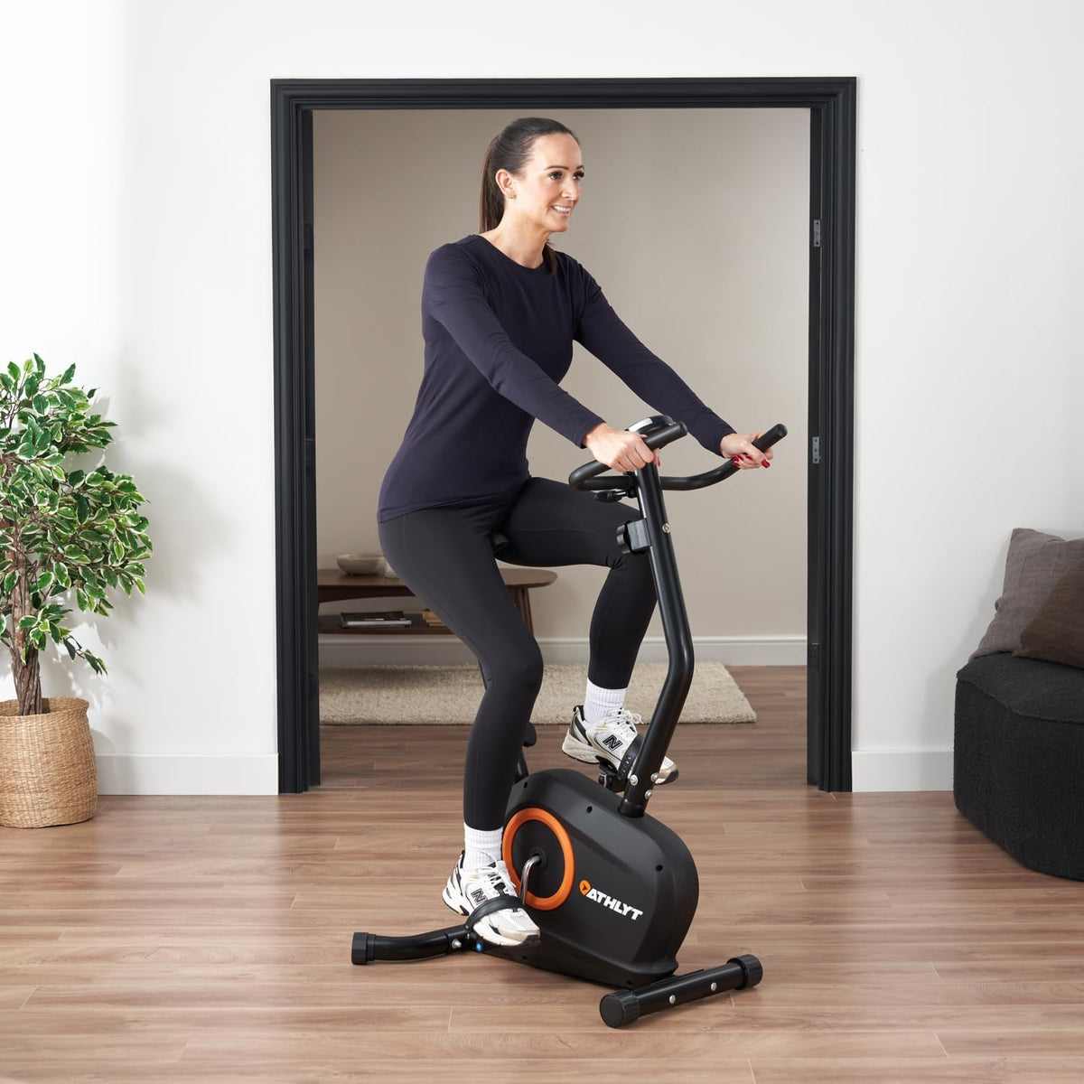 Athlyt Rechte magnetische fiets, K201
