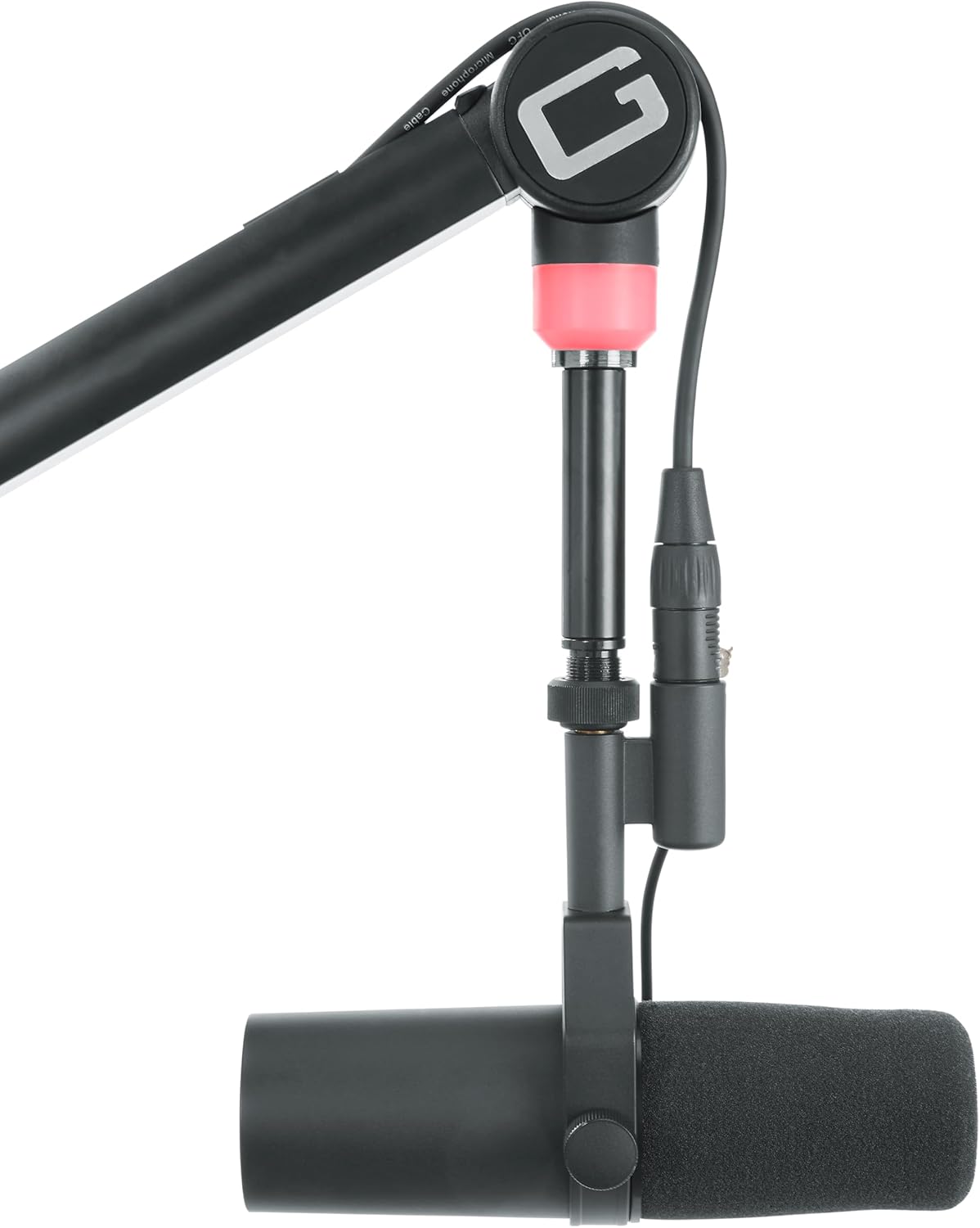 Gator Frameworks Professionele Desktop Broadcast/Podcast Microfoon Boom Stand met On-Air Indicator Licht (GFWMICBCBM4000)