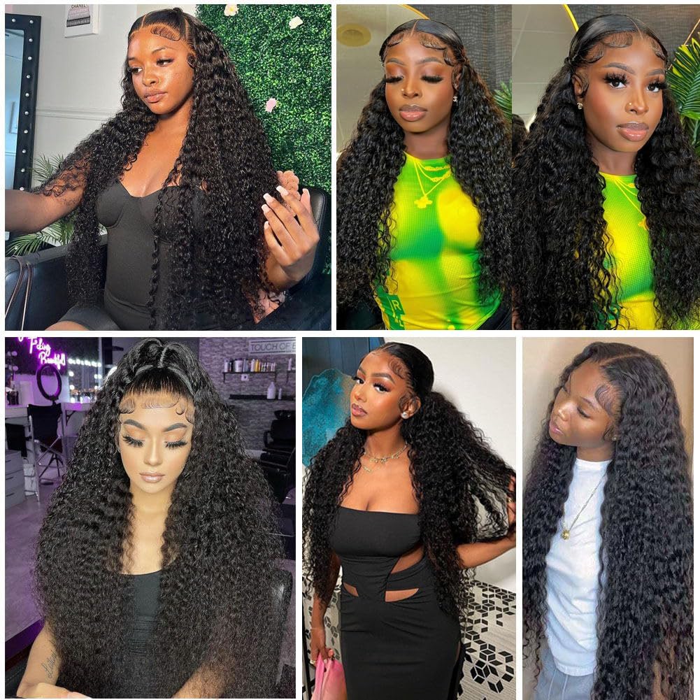 Lace Front Pruik Menselijk Haar – Kant Front Pruik – Frontale Pruik – Diepe Golf Pruik – Menselijk Haar Pruik – 24 Inch – 13X4 HD Transparant Zwitsers Kant – 180% Dichtheid