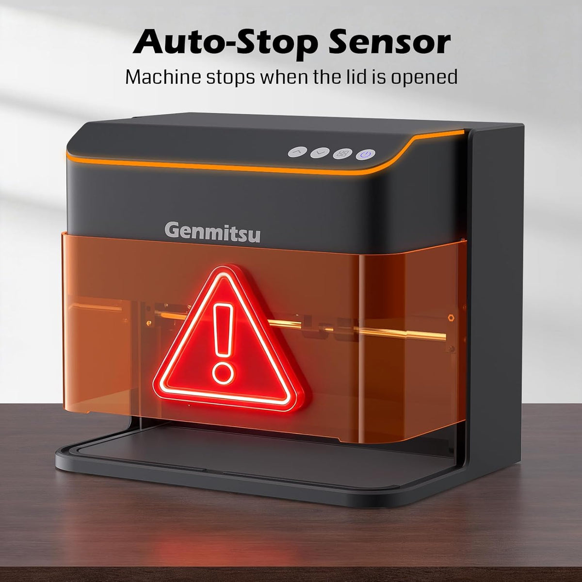 Genmitsu Kintix 5W galvo-lasergraveermachine, tot 90.000 mm/min hogesnelheidsmarkering, hybride X-asontwerp, automatische heffunctie, LightBurn-compatibel, veiligheidsklasse 1