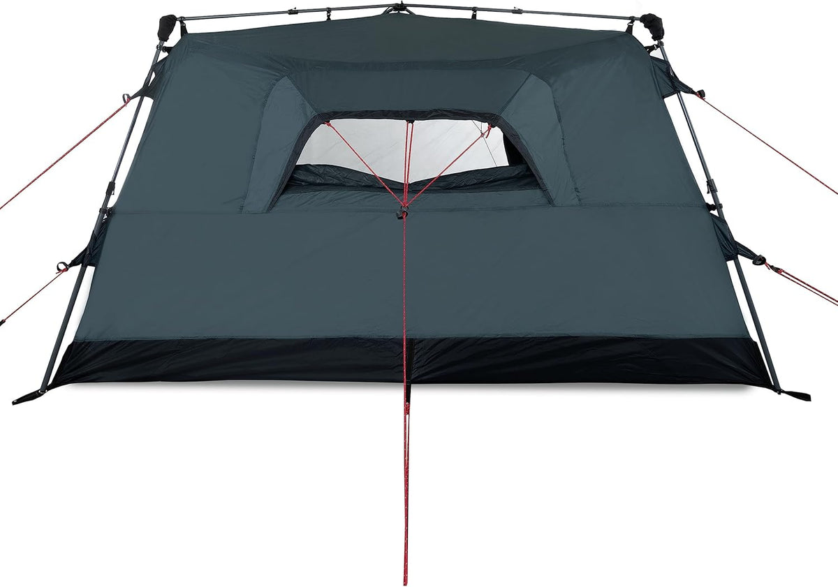 Qeedo Quick Villa familietent, paraplutent (4 of 5 personen) met Quick-Up-System – grijs