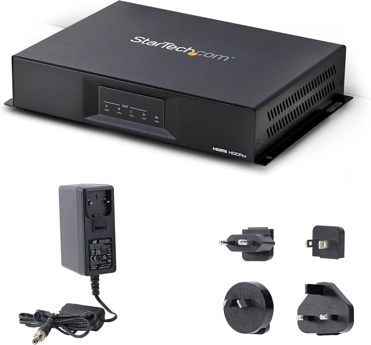 StarTech.com 2x2 HDMI Video Wall Controller - 4K 60Hz HDMI 2.0 Video-ingang naar 4x 1080p uitgang - Videomuur Processor voor Multi Screen Display - Videomuur Splitter - RS232/Ethernet Control