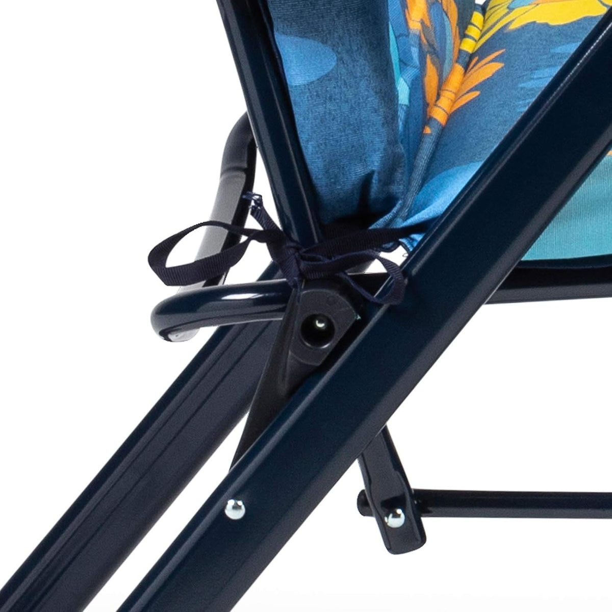 Opvouwbare ligstoel, verstelbaar, gewatteerd, 86 x 62 x 114 cm, 6 posities, met anatomische kop, wasbare stof en stabiliserende poten voor meer veiligheid