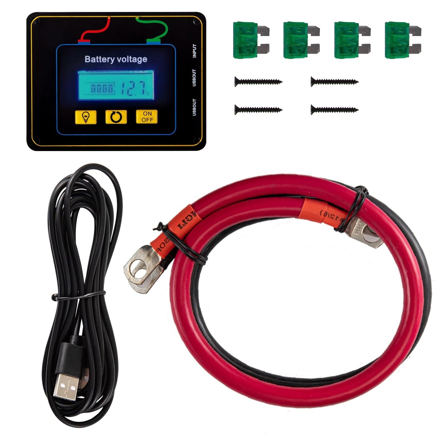 VEVOR Omvormer sinusgolf, gemodificeerde spanning van 24 V DC naar 240 V AC, gemodificeerde transformator, vermogen 2000 W naar 4000 W, omvormer met lcd-display, lcd-afstandsbediening