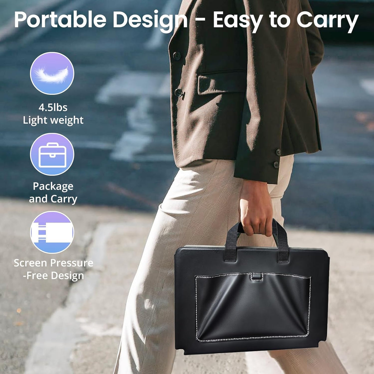 14 Inch Laptop Screen Extender – Laptop Monitor Uitbreiding – Draagbare Schermvergroter – Triple Scherm Monitor – Full HD Portable Monitor – 3x Schermruimte – Plug & Play Met Ingebouwde Speakers