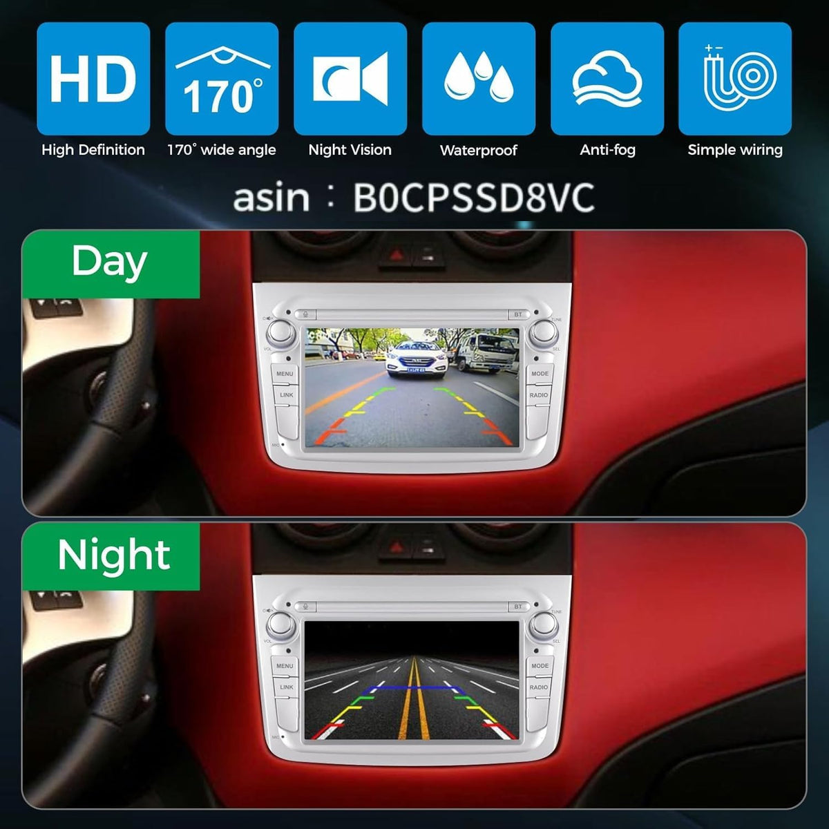 Autoradio – Autostereo – Multimedia Speler – Inbouwradio – Dashboard Radio – Linux Systeem – Ultra-Snelle Opstarttijd – Draadloos CarPlay & Android Auto