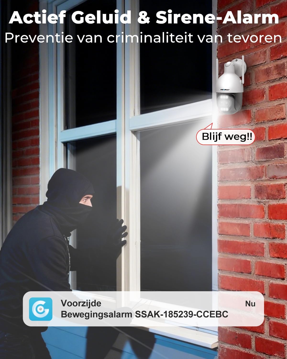 4K WiFi Beveiligingscamera Buiten – Bewakingscamera – IP Camera – CCTV Camera – Dubbele Lens Buitencamera – 10X Hybride Zoom – 2,4/5GHz Dual-Band WiFi En PoE
