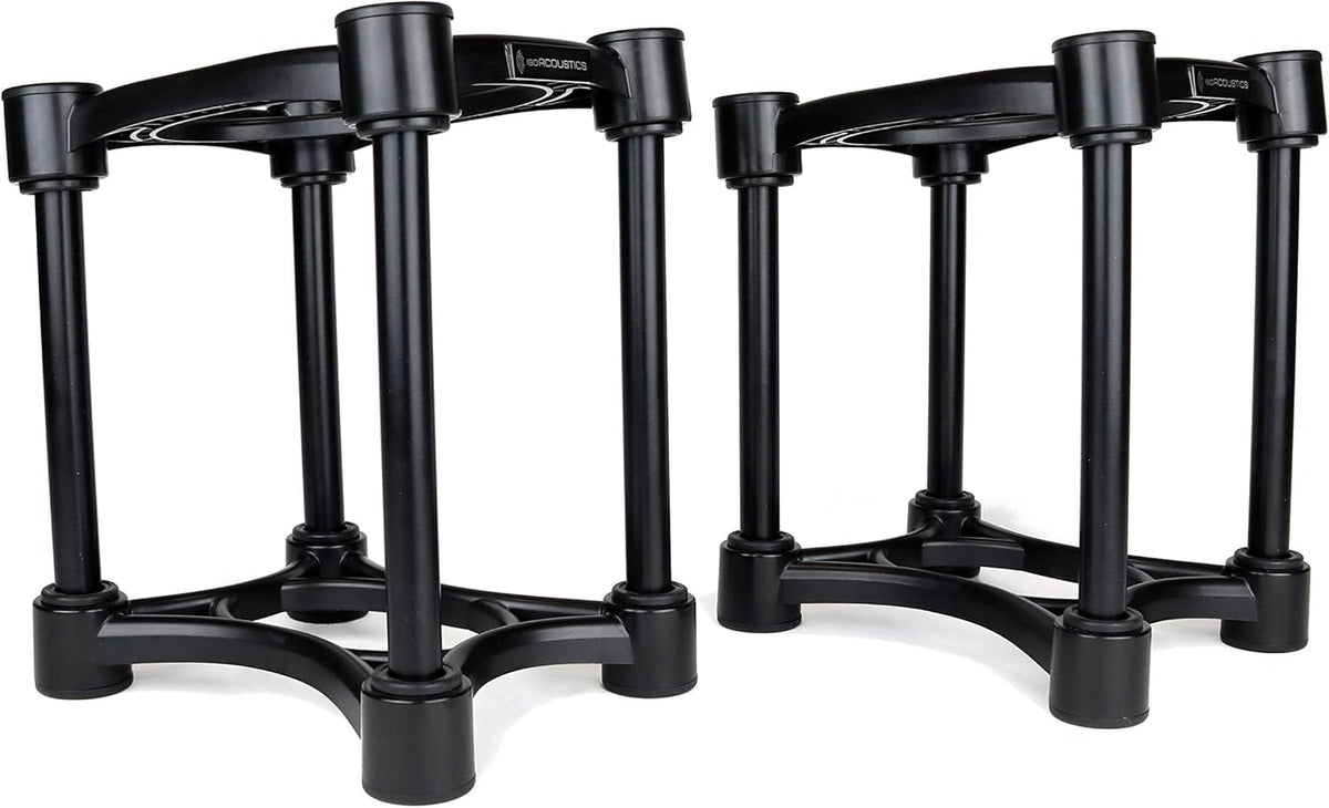 IsoAcoustics Iso-Stand Series Speaker Isolation Stands with Height & Tilt Adjustment: Iso-155 (15.5 x 19 cm) Pair