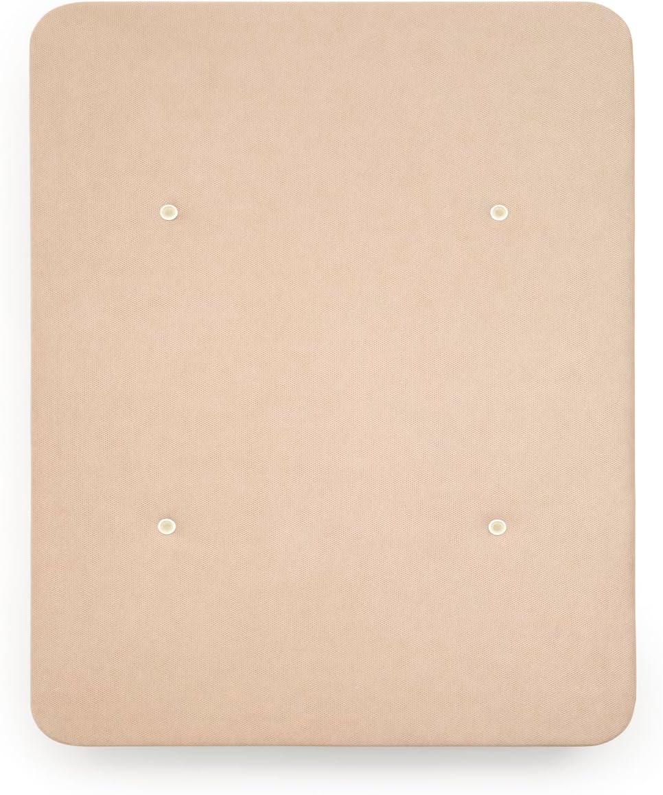HOGAR24 ES Gevoerde bodem in beige, ademend 3D-weefsel, versterkte structuur, stabiliteit en duurzaamheid, met 6 poten à 26 cm, afmetingen: 90 x 200 cm