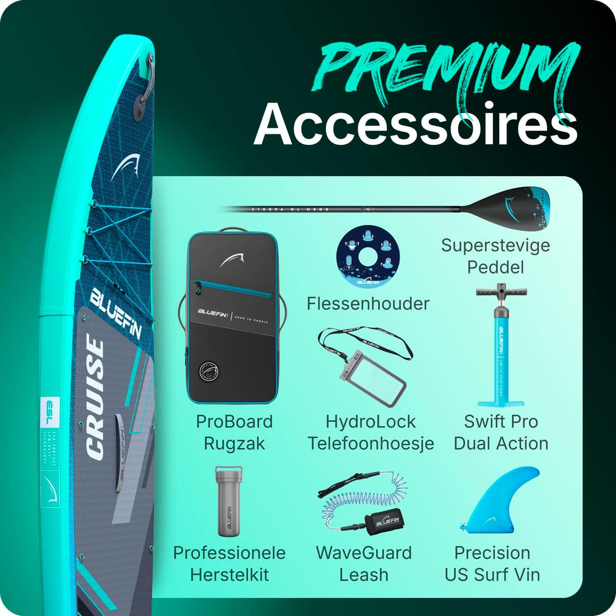 <font dir="auto" style="vertical-align: inherit;"><font dir="auto" style="vertical-align: inherit;"> Bluefin Cruise 10'8 Inflatable Paddleboard | Premium SUP Package & Accessories | Non-slip deck pad and lightweight | 6' thick all-around paddleboar