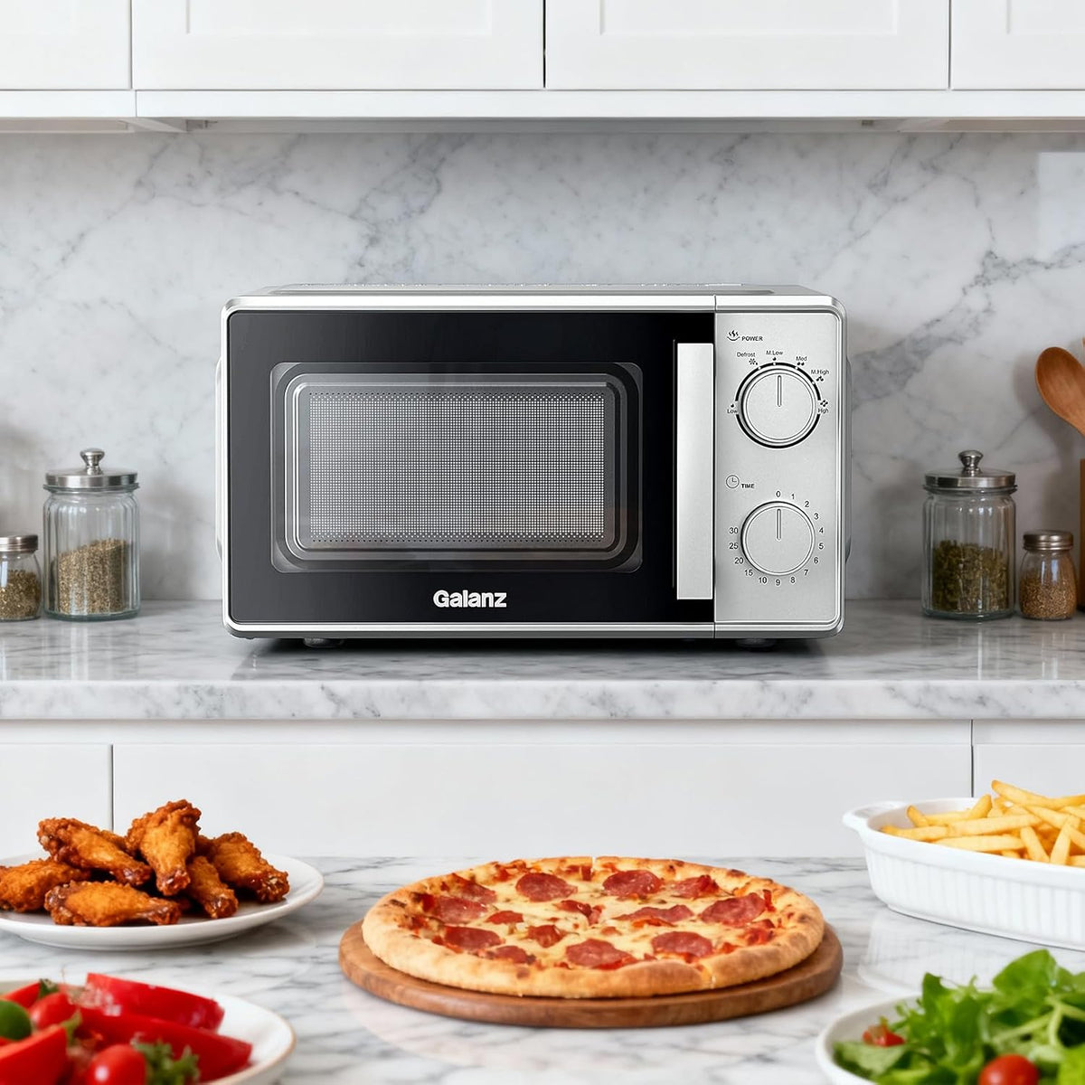 Solo Magnetron – Magnetron Oven – Microwave – Keukenapparaat – Mini Oven – 20 Liter Inhoud – 700 Watt Vermogen