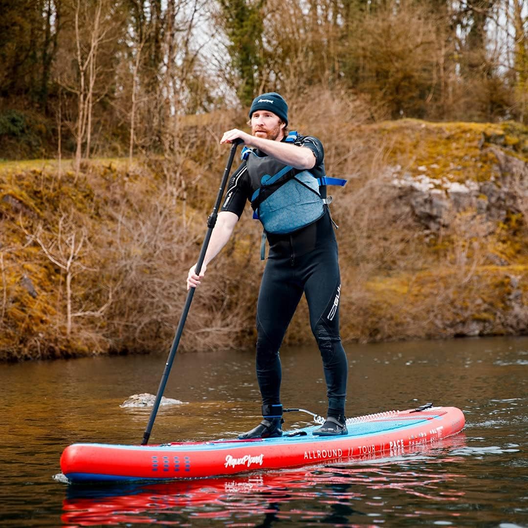 AQUAPLANET Pace Opblaasbare stand-up paddleboardset, 325 cm, ideaal voor SUP-beginners en experts, bevat vin, peddel, pomp, reparatieset, rugzak, lijn, droogzak, draagriem