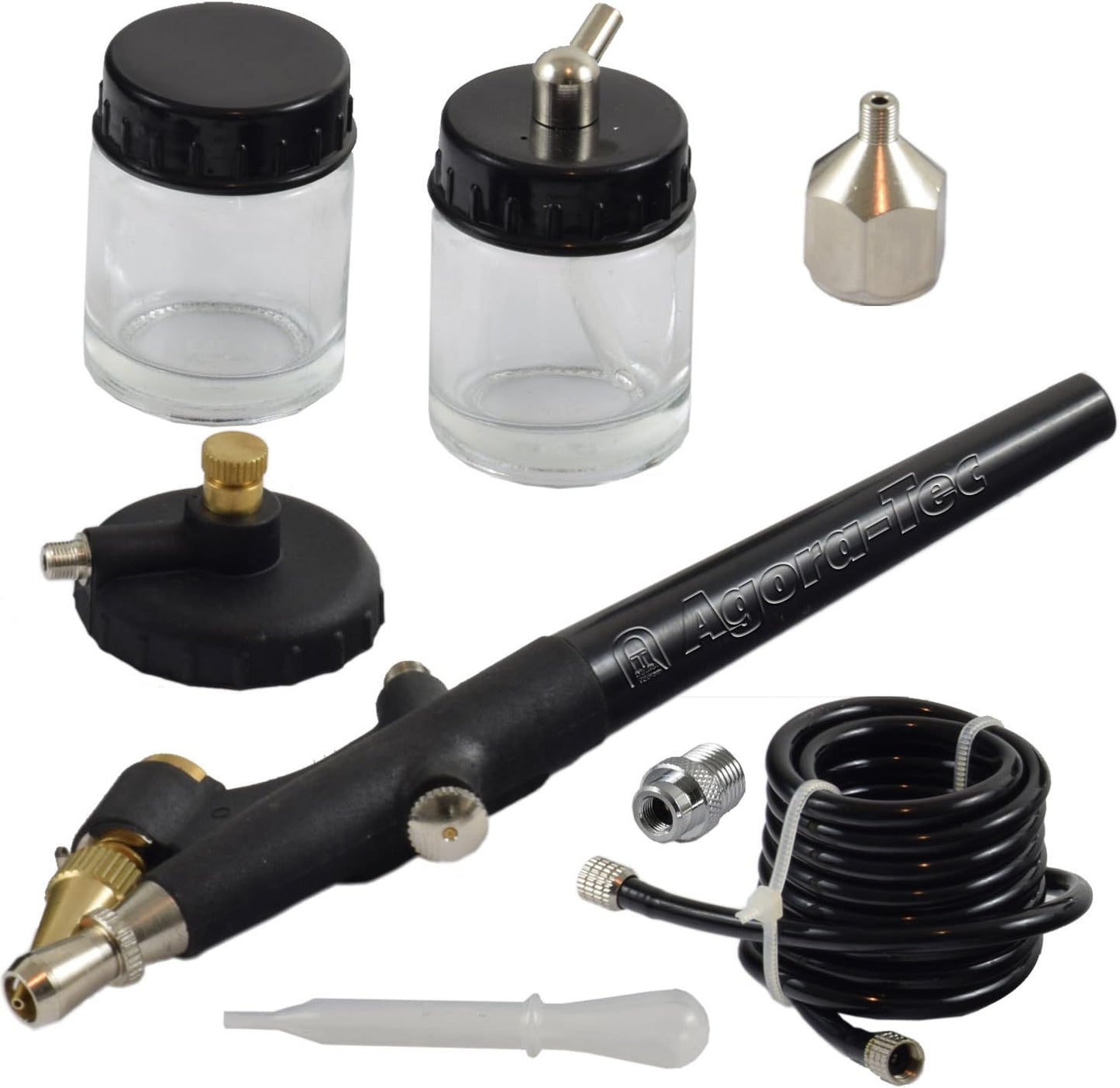 Airbrush Set – Airbrushpistool – Airbrush Compressor – Spuitpistool – Spray Gun – Complete Set – Krachtige 4 Bar Compressor – 4 Naalddiameters (0,2-0,8 mm)