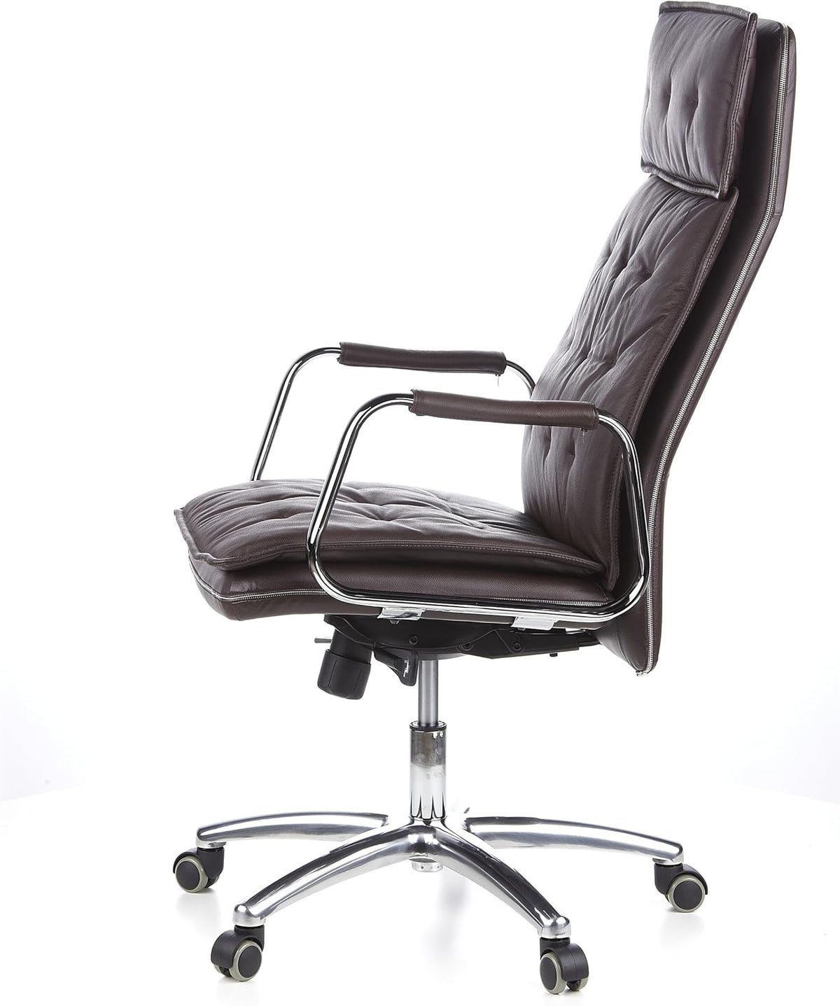 Bureaustoel – Draaistoel – Managersstoel – XXL Bureaustoel – Kantoorstoel – Nappalederen Bekleding – Ergonomisch Ontwerp – Synchroon-mechanisme