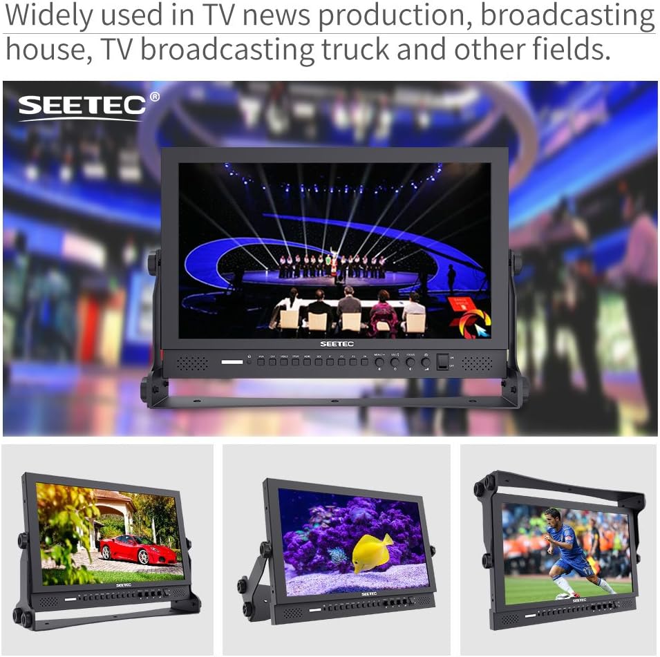 Seetec P173-9HSD Camera Monitor Pro Broadcast 17,3" 4K Ultra HD 1920×1080 Field Video LCD IPS-scherm 600:1 hoog contrast met 3G-SDI HDMI AV YPbPr DVI