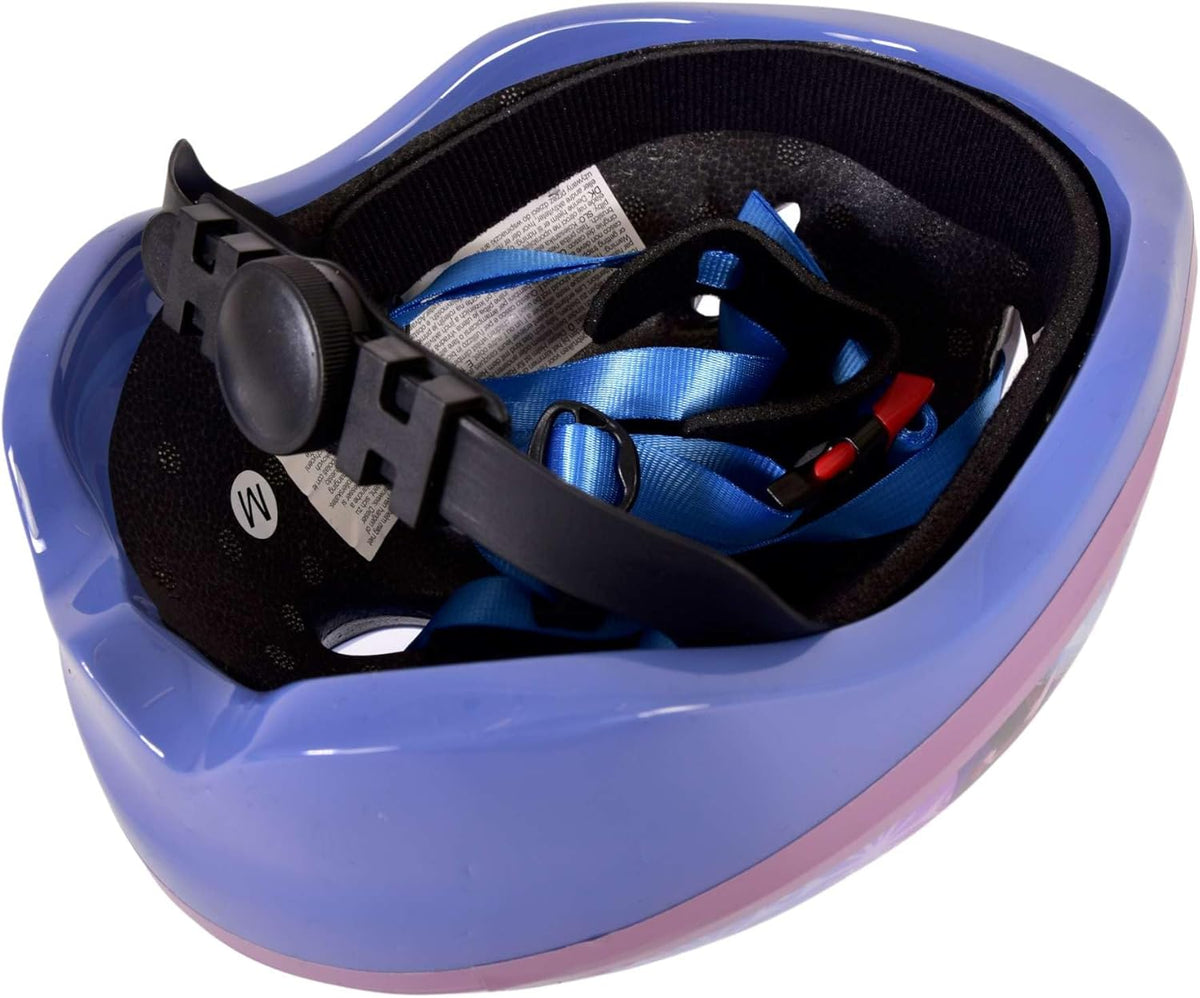 Meisje incl. fiets 14 inch voor kinderen, ijskoningin, Frozen + helm, blauw, 14 inch
