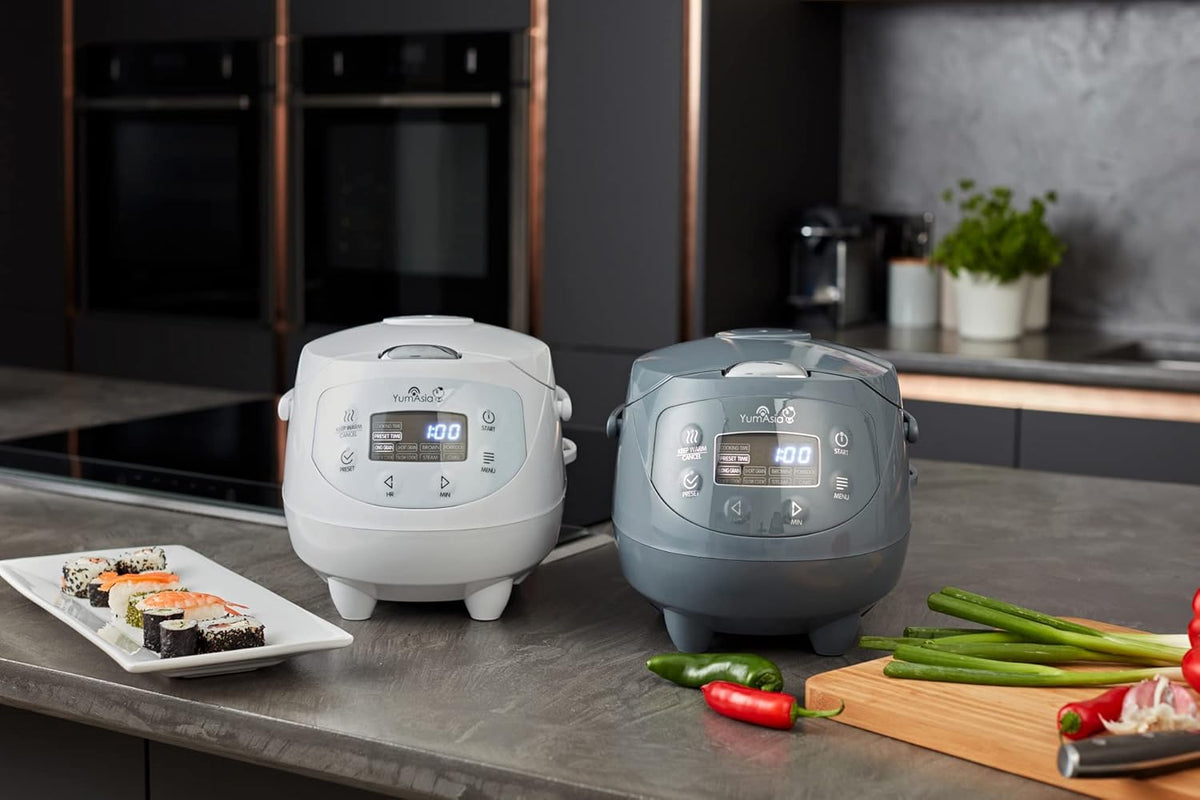 Rijstkoker – Mini Rijstkoker Wit – Multicooker – Stoomkoker – Rijststomer – 0,63 Liter Voor 1-3 Personen – 4 Rijstprogramma’s En 4 Multicooker-Functies