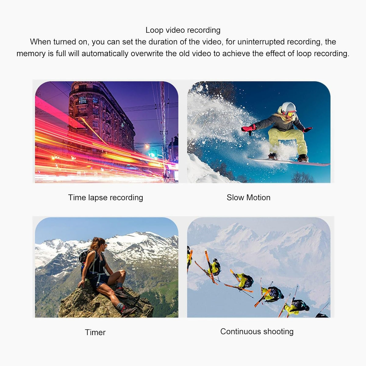 5K-actiecamera, Motorhelmcamera met EIS Anti Shake, 2.4G Wifi-sportcamera, Ultra HD-video, 50 MP Foto, Nachtzicht, LED-licht, 170 ° Groothoeklens