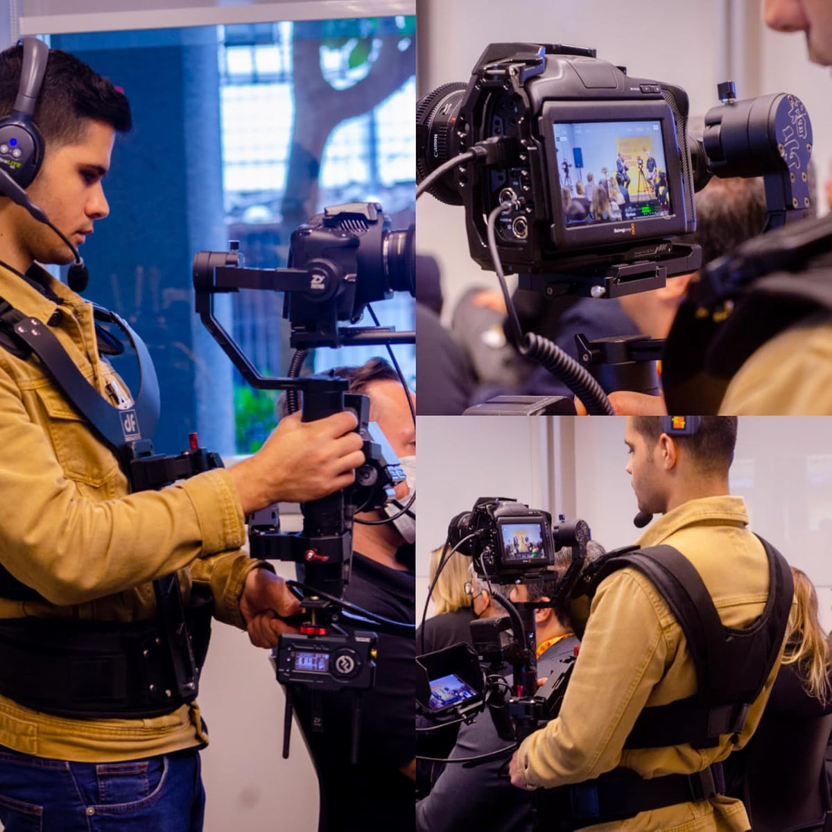 DF DIGITALFOTO Thanos Gimbal Vest, Universeel Video Camera Gimbal Support Vest System, voor Documentaire Filmen, Compatibel met DJI RS2/RS3/RS3Mini/RS4/RS4Pro, ZHIYUN Crane 2S, Laadvermogen 2-5kg