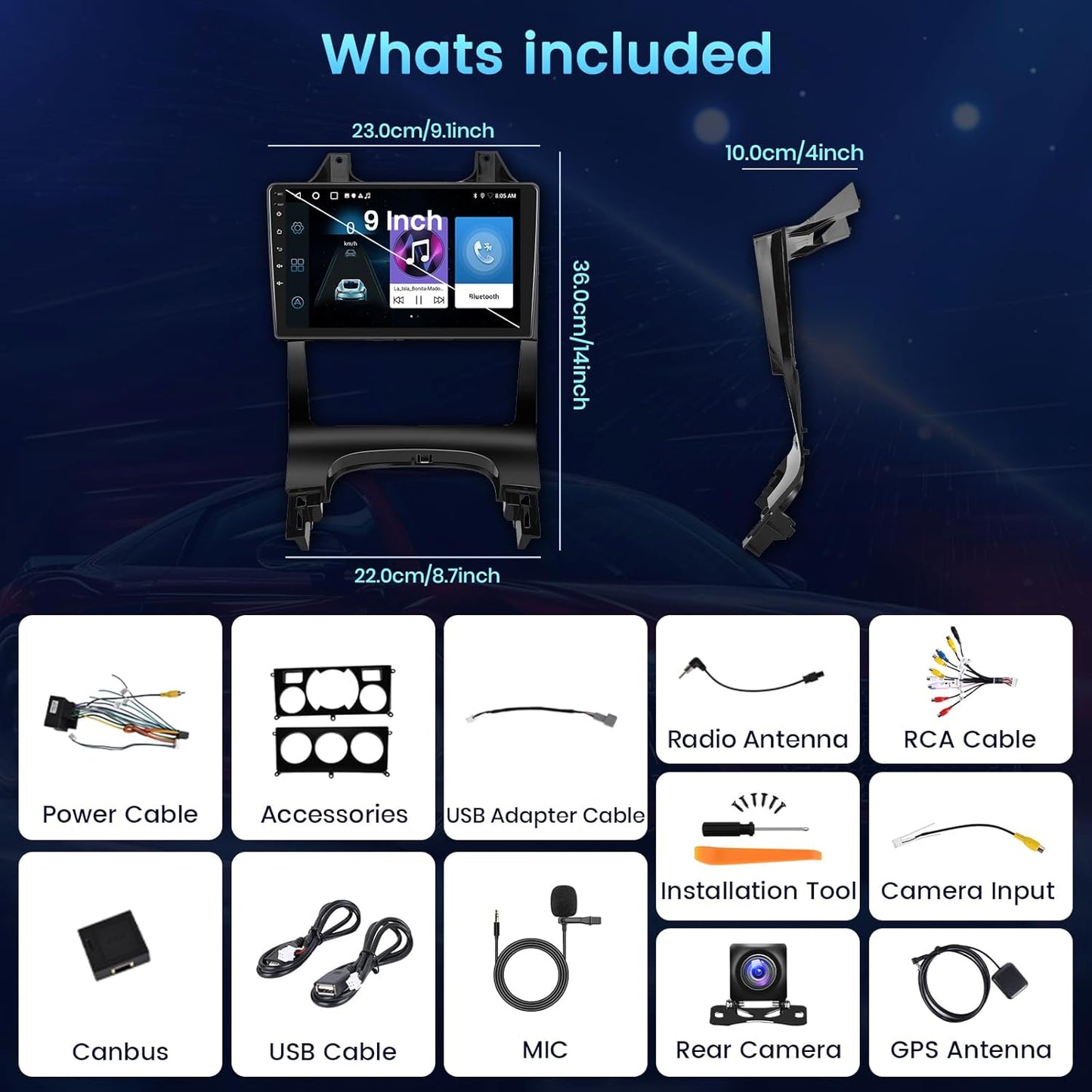 Autoradio Peugeot 3008 – Android Radio – Navigatie Systeem – Multimedia Speler – Bluetooth Stereo – 7 Inch Touchscreen – Handsfree Bellen – Achteruitrijcamera Ondersteuning