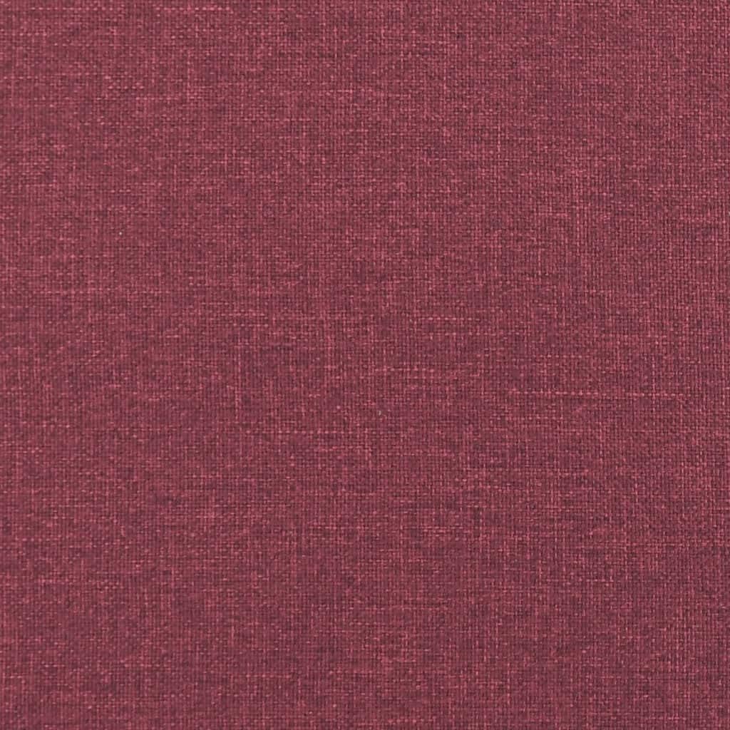 Gecheer 3 Seater Sofa Lounge Sofa with Armrests, Club Bench, Guest Bed, Sofa Bed, Living Room Bed, Sofa Bed, 198 x 77 x 80 cm (W x D x H), Metal Frame, Three Seater, Wine Red - QUORE