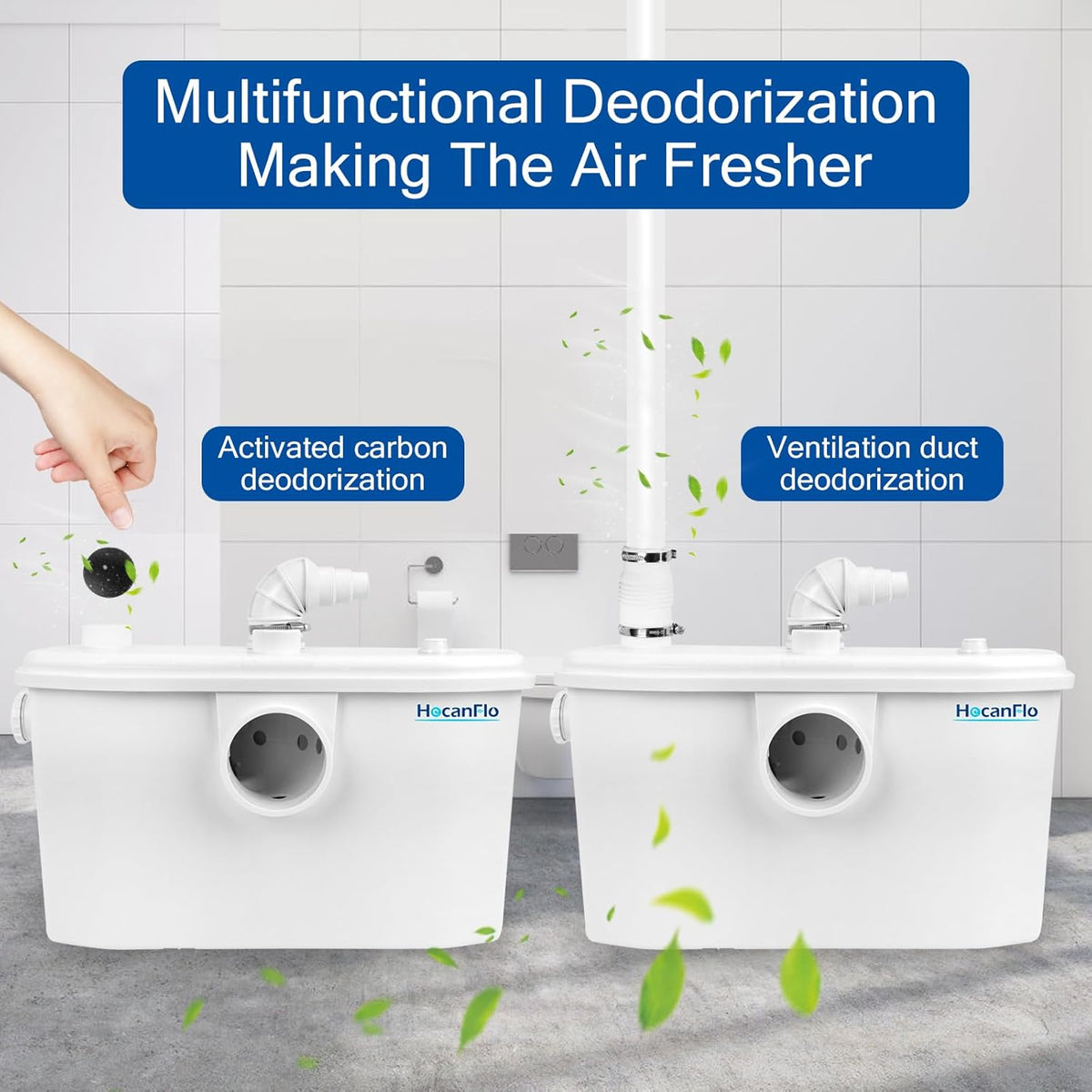 750W Afvalwaterpompen, Hoogrendement Rioolwaterpomp, Kelder Keuken Badkamer Slaapkamerpomp, Rioolwaterbehandelingspomp voor Wasserij en Gootsteen, 4 Inlaten & 2 Uitlaten Bomba de agua FLO750W