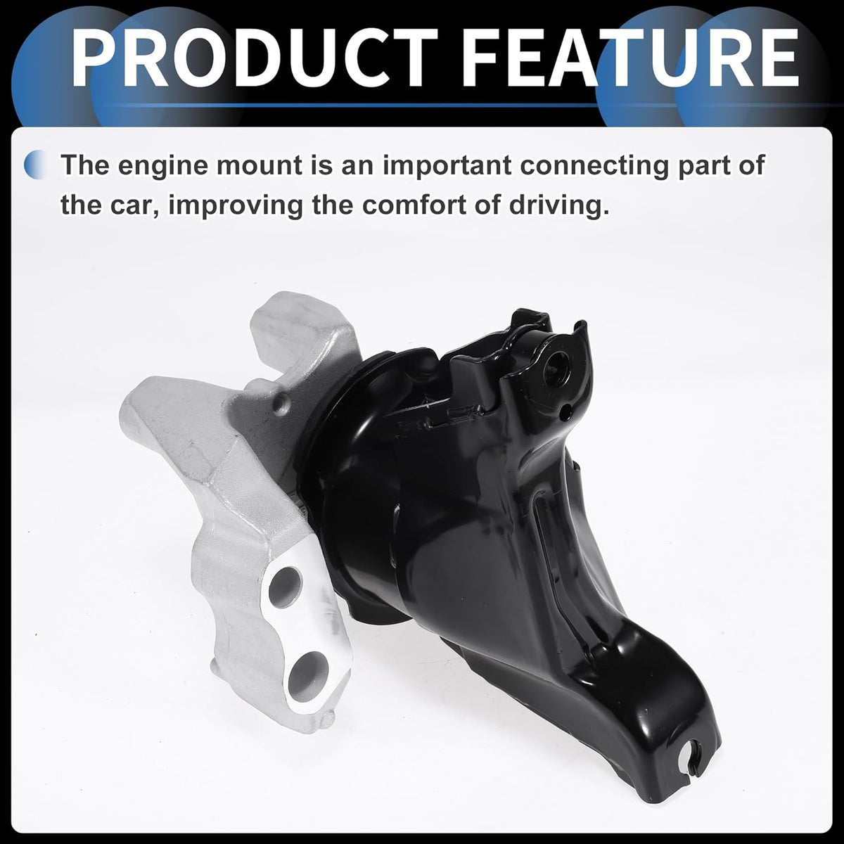 Motorsteun Motorbevestiging No.50820T1Wa01 Voor Honda Cr-V 2012-2016 Zwart Zilveren Toon 1 Stuk