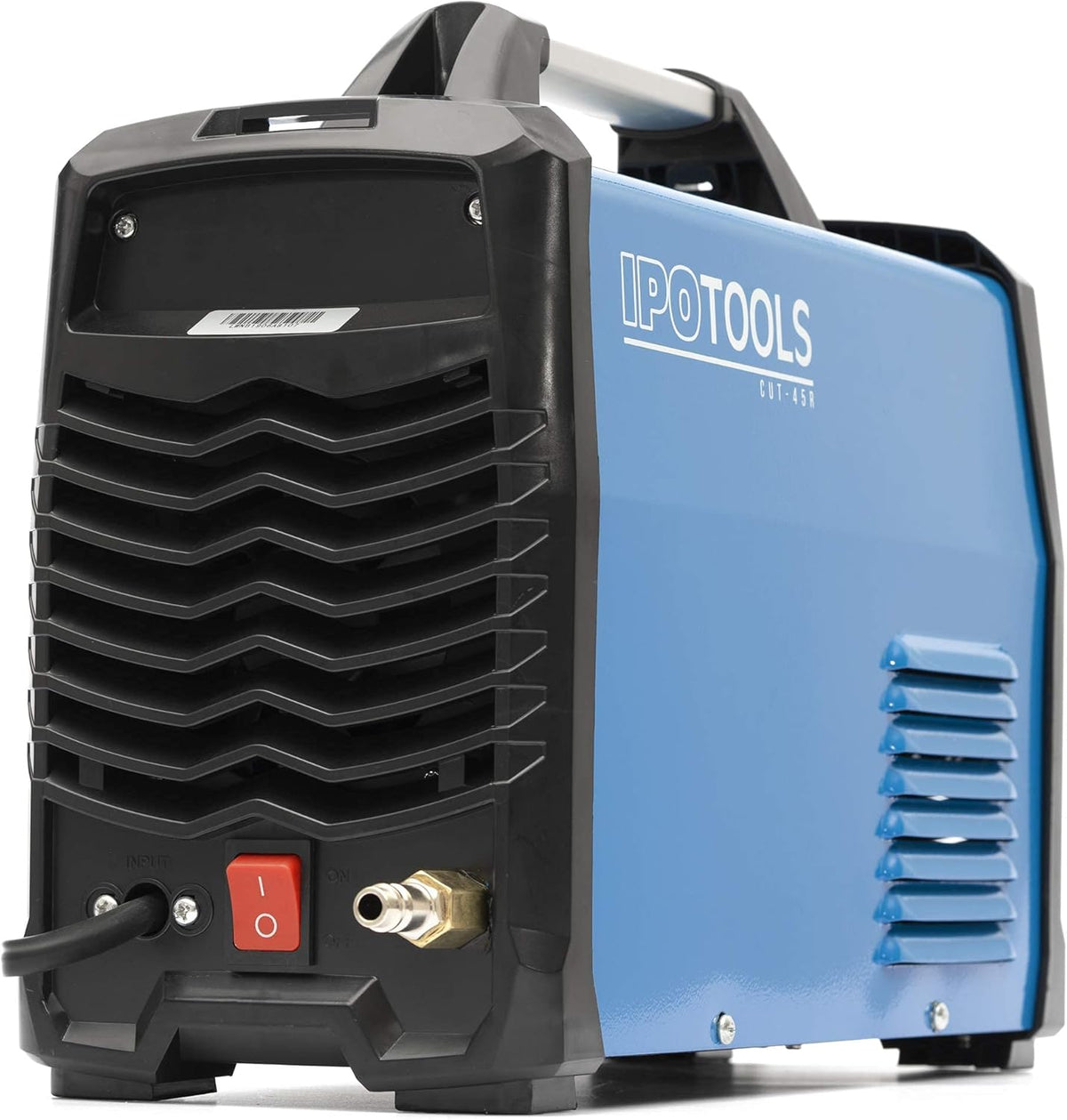 IPOTOOLS Plasmasnijder CUT-45R Plasmasnijder, 45A tot 12 mm snijvermogen, inverter, lasapparaat, plasma-snijder met IGBT/HF-ontsteking, blauw, 230 V