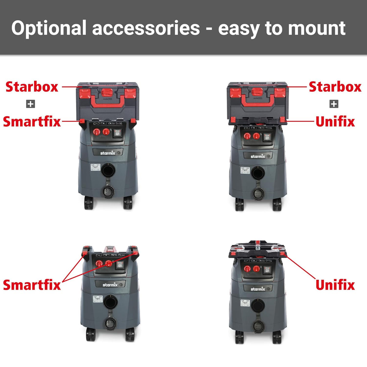 Starmix iPulse M-1635 Safe Plus, nat- en droogzuiger, hoogwaardige veiligheidszuiger voor bouwplaats en werkplaats (1600 watt, 35 L)