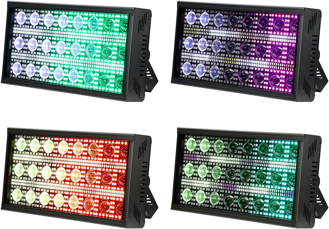 BETOPPER LF2405 Strobe Beam Effectspot, Wallwasher podiumlicht, led bar dmx controller, podiumverlichting voor live-evenementen, bars, disco, Kerstmis, Halloween, bruiloft, 4S