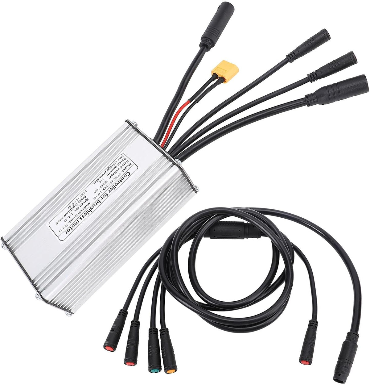 36V 48V Electric Bike Controller Kit, 22A Speed Controller Square Billow Controller Sine Billow Controller met lichte kabel 1 tot 5 kabel voor mountainbike