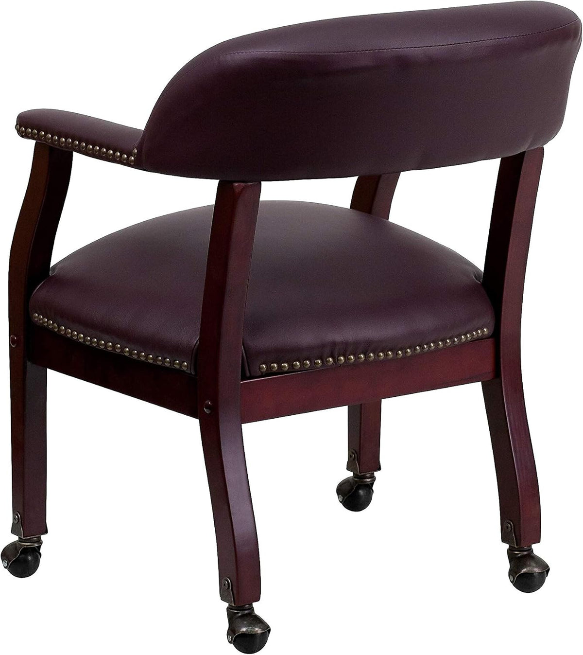 Flash Furniture Loveseats, schuim, leer, staal, hout, bordeauxrood ledersoft, 61 cm B x 60 cm D x 80 cm H