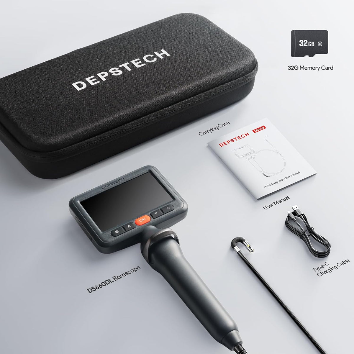 DS660DL Articulerende Borescope Camera met Licht