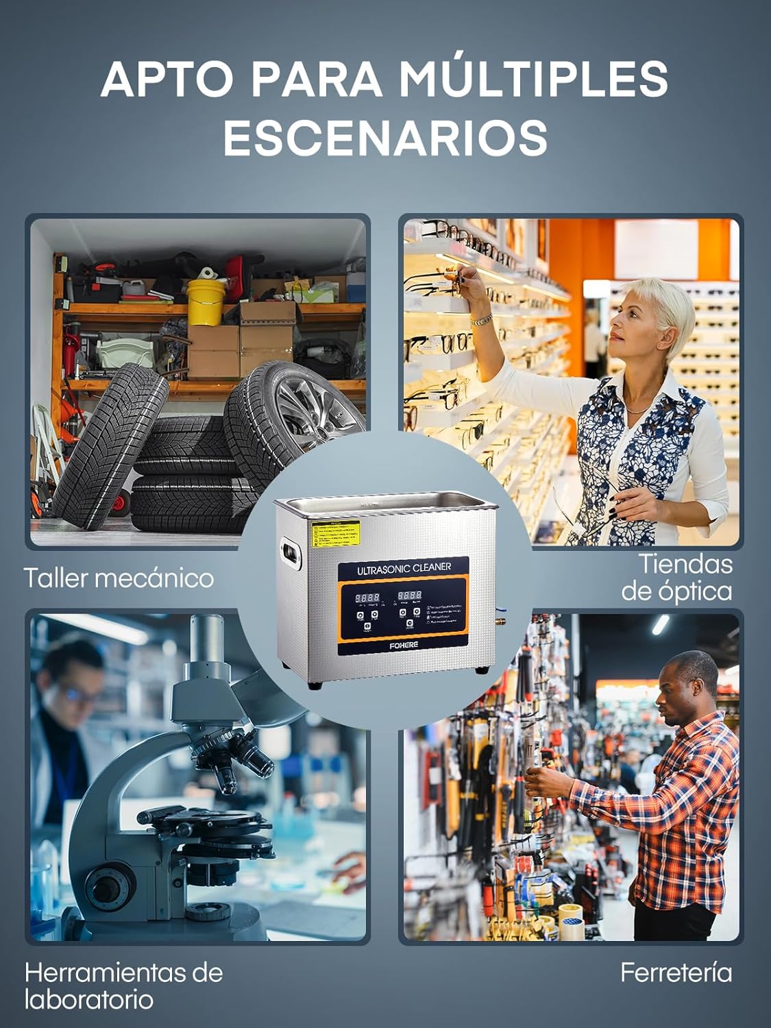 Ultrasone reiniger, 6,5 l, professioneel, digitaal, met verwarming en timer, ideaal voor sieraden, auto-onderdelen (ventielen/versnellingsbak), wapens en laboratoria