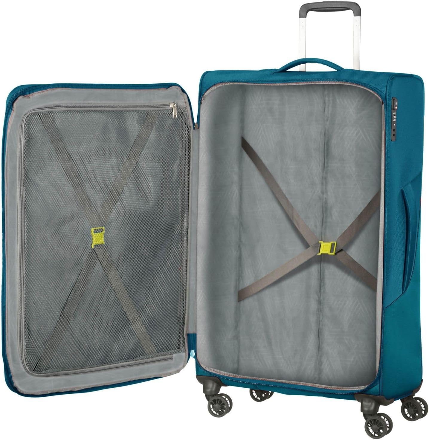 American Tourister SummerFunk, turquoise (teal), Spinner L Erweiterbar (79 cm - 119 L), Spinner L uitbreidbaar (79 cm - 119 liter)