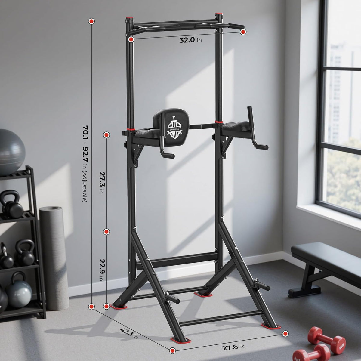 Sportsroyals Power Tower Dip Station - QUORE