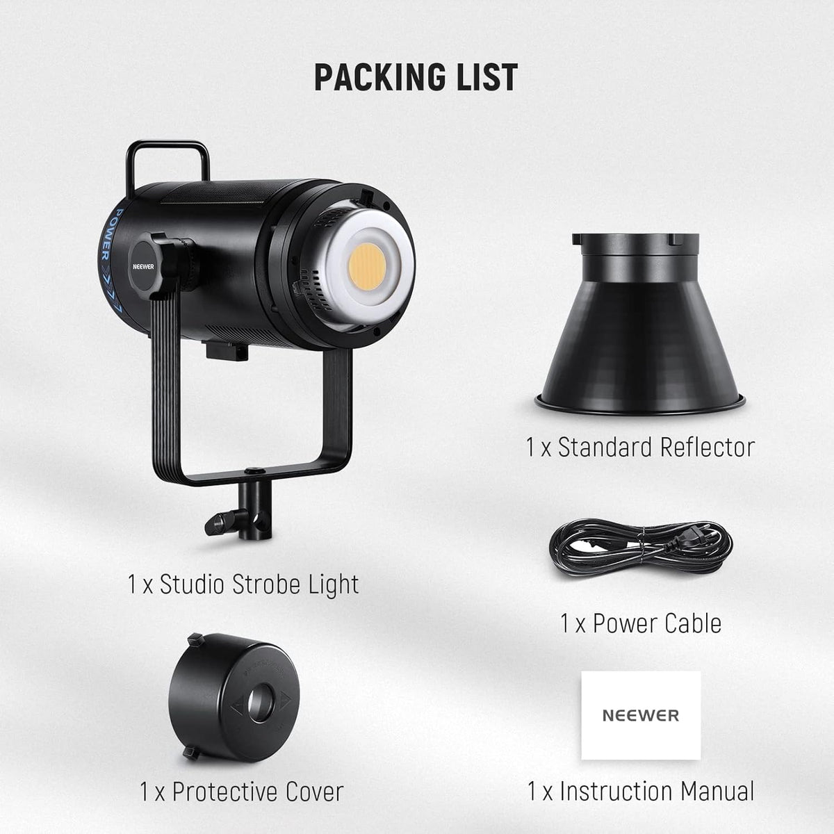 LED Videolamp – Studiolamp – Videolicht – Continulicht – Fotolamp – COB Bi-Color 320W – 2700K-6500K CRI97+