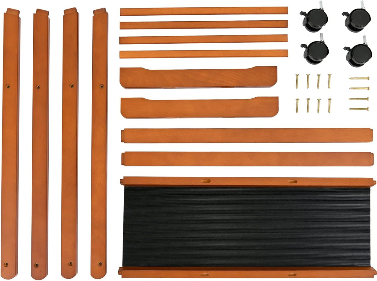 Houten Afdroogrek Voor Kunstwerken – Opbergrek Voor Kunstenaars – Displayrek – Droogrek – Kunstopbergrek – Met Wielen – Geschikt Voor Kunstwerken Tot 47 Inch
