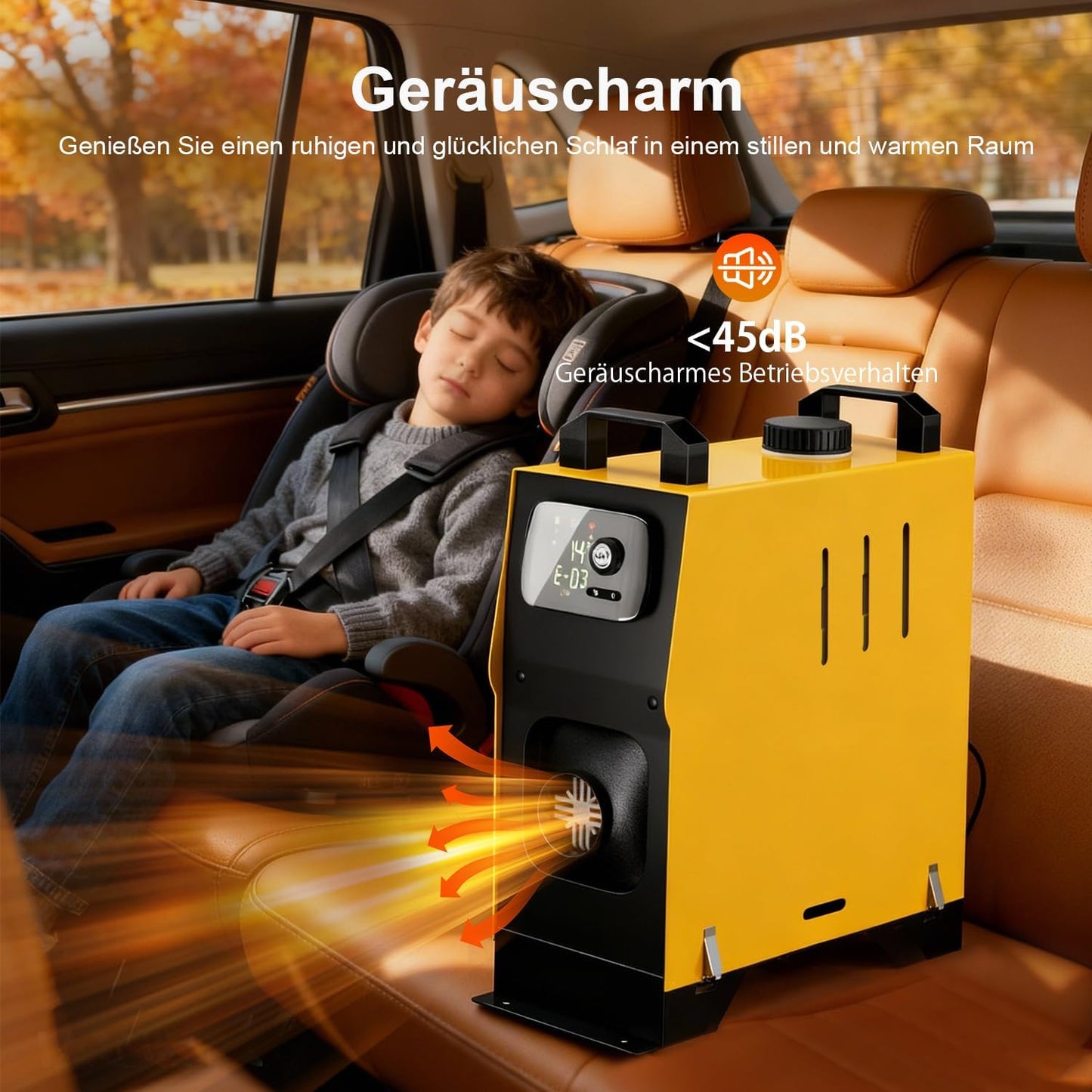 5-8KW Diesel Air Heater, 12V/24V Portable Diesel Heater, All in One Parking Heater with APP & LCD Monitor & Remote Control, Low Noise Fast Heating for Campervan, RV, Truck, Tent and Garage - QUORE