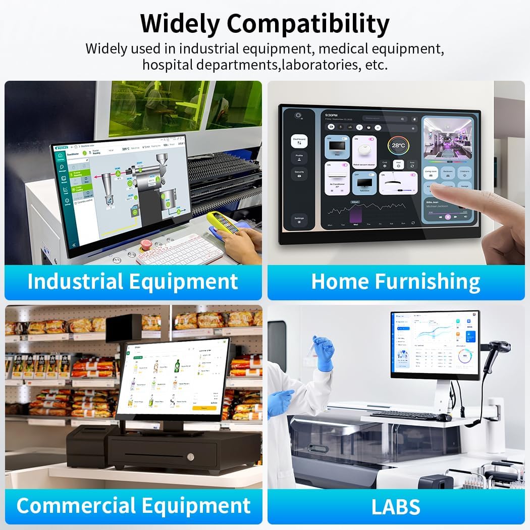 14 inch 4K touch screen, 3840 x 2160, 10-point capacitive touch screen, HDMI/USB C/Mini DP interface, integrated speakers, VESA, commercial display (3840 x 2400, 16 inches) OLED - QUORE