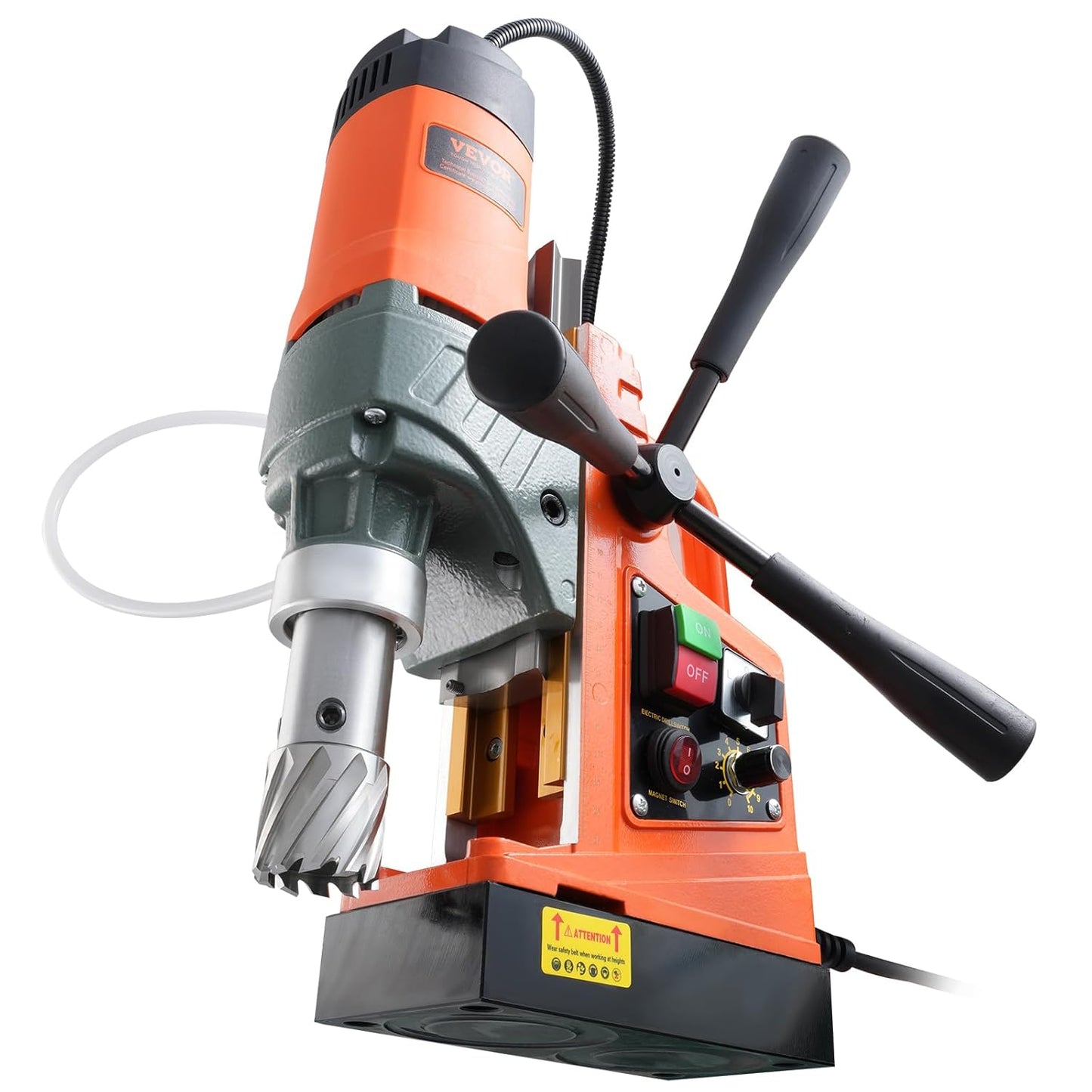 VEVOR Magnetic Drilling Machine 1450W Portable Electric Column Drill, Drill Diameter 40 mm, 12500 N, 800 RPM, Variable Speed Drilling Machine for Any Surface