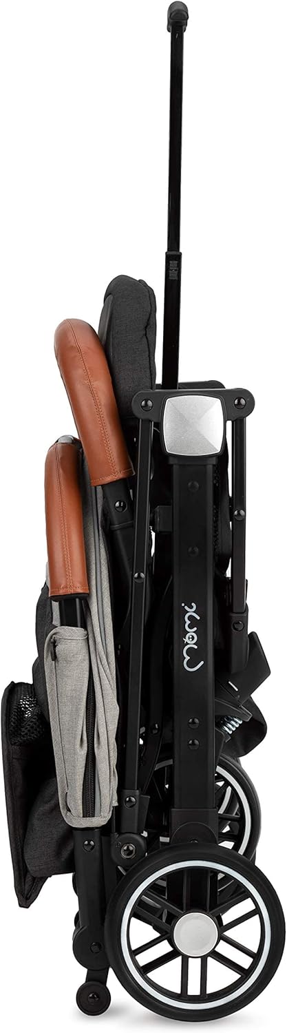 MoMi ESTELLE Vanaf 6 maanden (tot 15 kg), inklapbare kinderwagen met 5-punts riem, boodschappenmand, telescoopstang, inklapbaar
