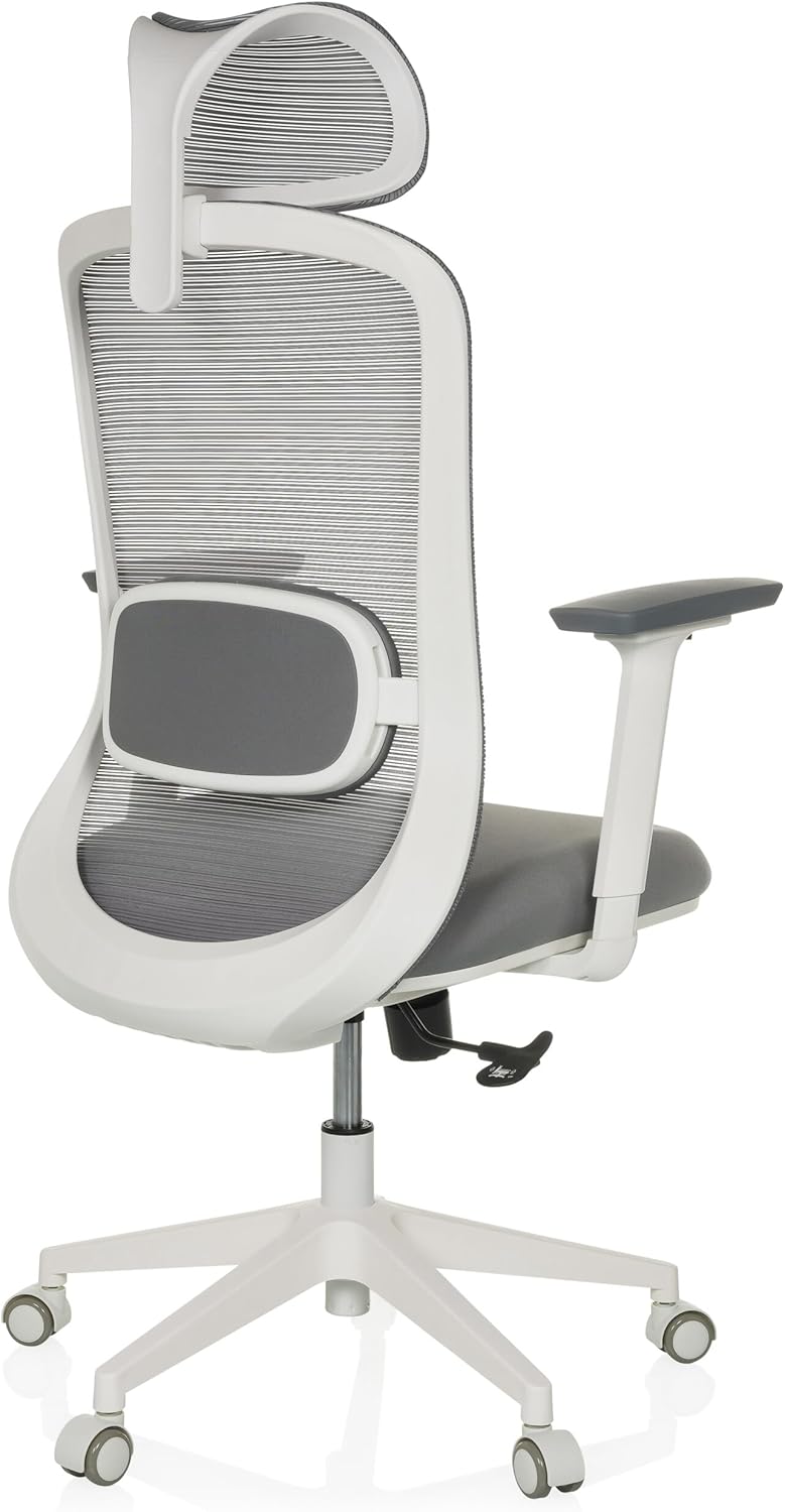 hjh OFFICE Professionele bureaustoel MIKEO G stof/netstof Grijs