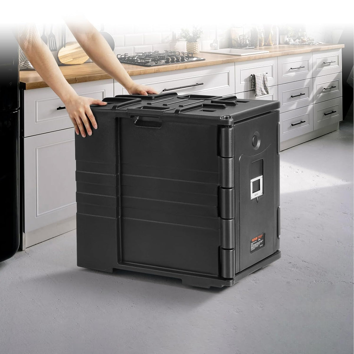 Geïsoleerde transportbox 90 Liter – Thermobox – Warmhoudbox – Koelbox – Isolatiebox – LLDPE Met PU-Schuimisolatie – Voorlader Met Dubbele Gespen En Handgrepen