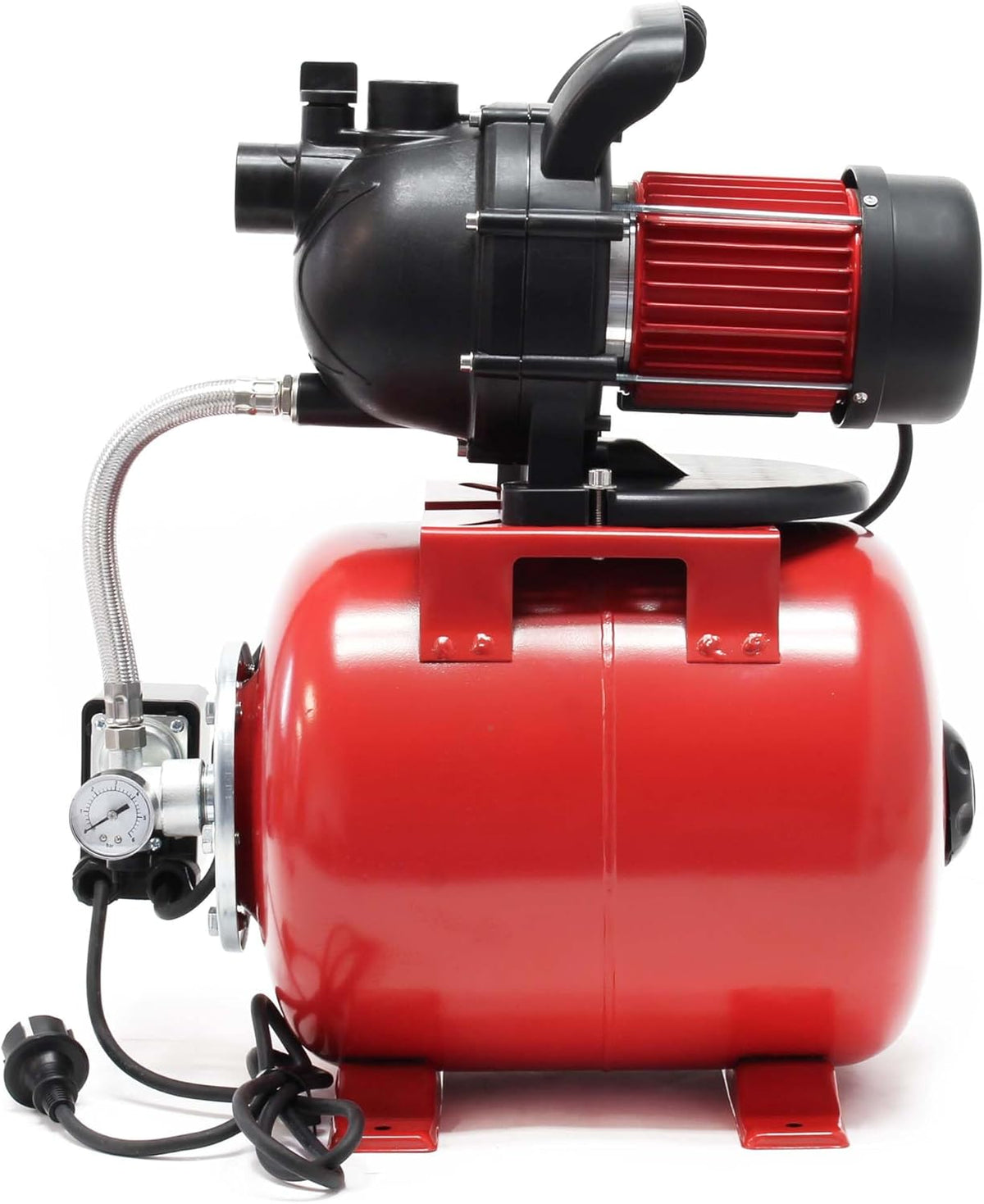 Tuinpomp – Waterpomp – Centrifugaalpomp – Dompelpomp – Regenwaterpomp – 1000 Watt – 3500 Liter per Uur – Met Drukschakelaar en Manometer