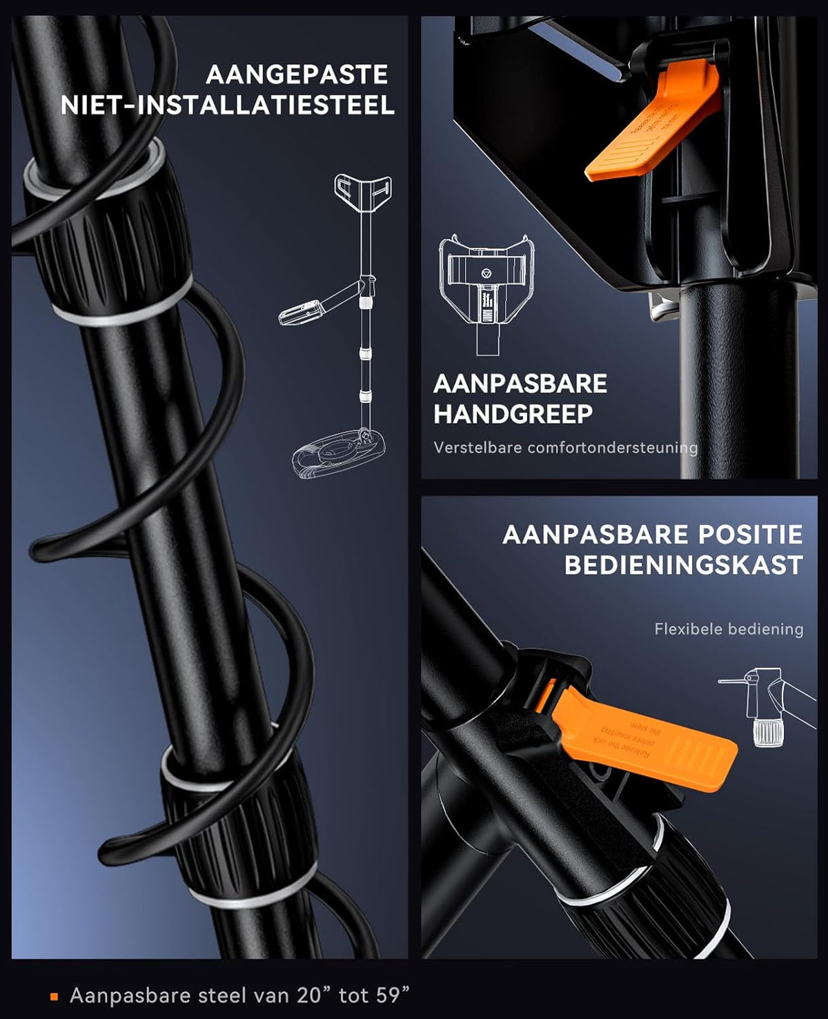 Professionele Metaaldetector Voor Volwassenen – Schatzoeker – Metaalzoeker – Stranddetector – Grondzoeker – 30 Cm Waterdichte Zoekspoel – LCD-Scherm Met 2X Achtergrondverlichting