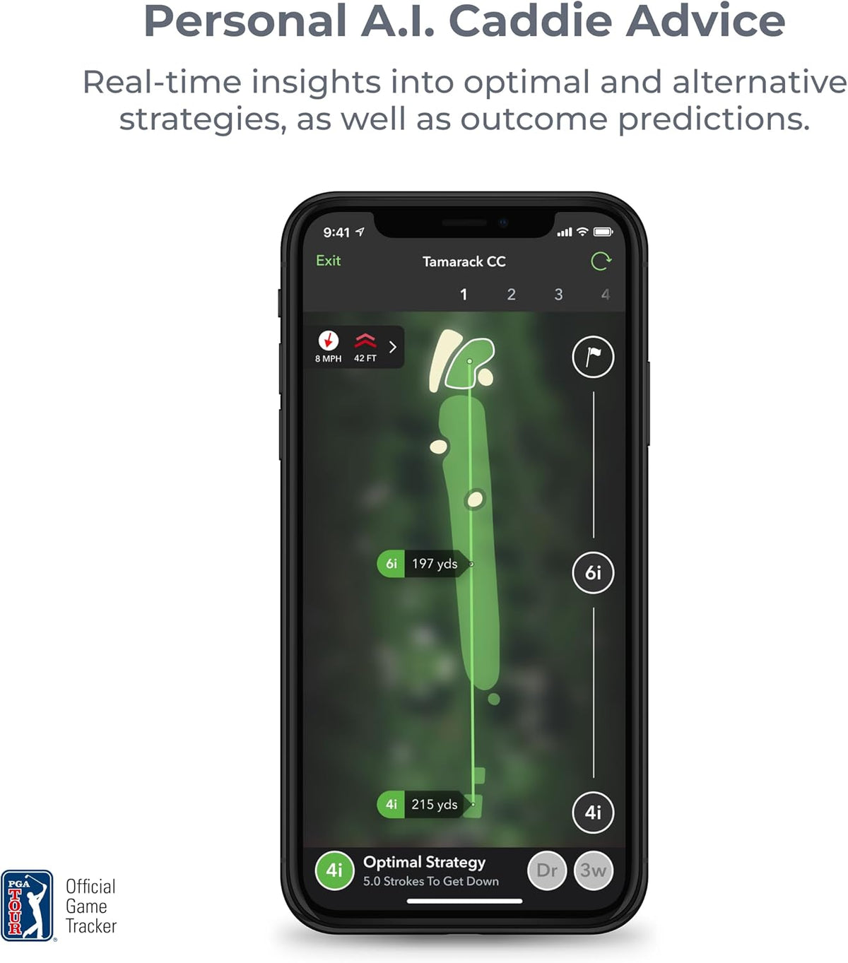 Arccos Slimme sensoren: automatisch golfspelvolgsysteem, AI-aangedreven GPS-afstandsmeter en slimme clubafstanden (Gen 4, rook)