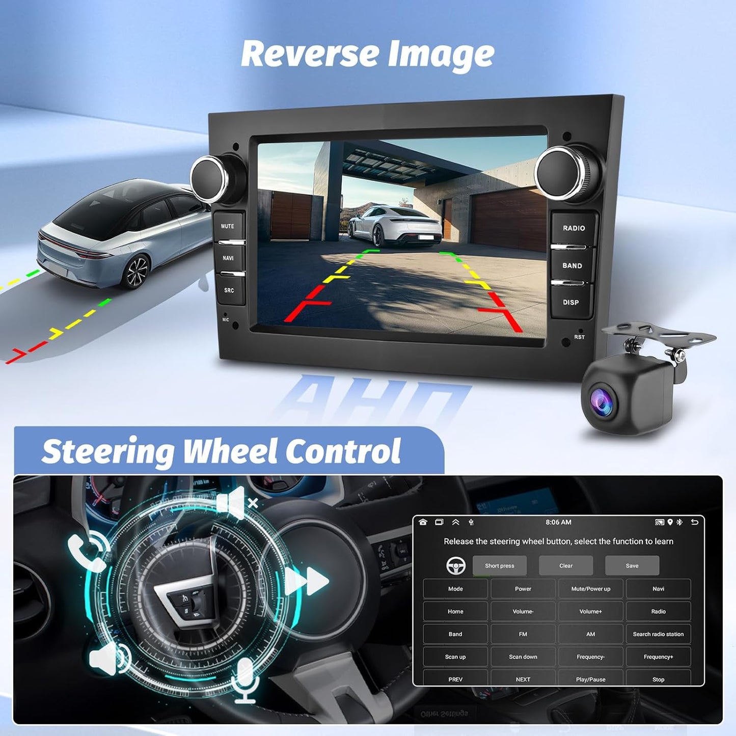 Autoradio – Auto Radio – Multimedia Radio – 2DIN Radio – Navigatiesysteem – Android 13 – 7" Touchscreen – Draadloze CarPlay & Android Auto