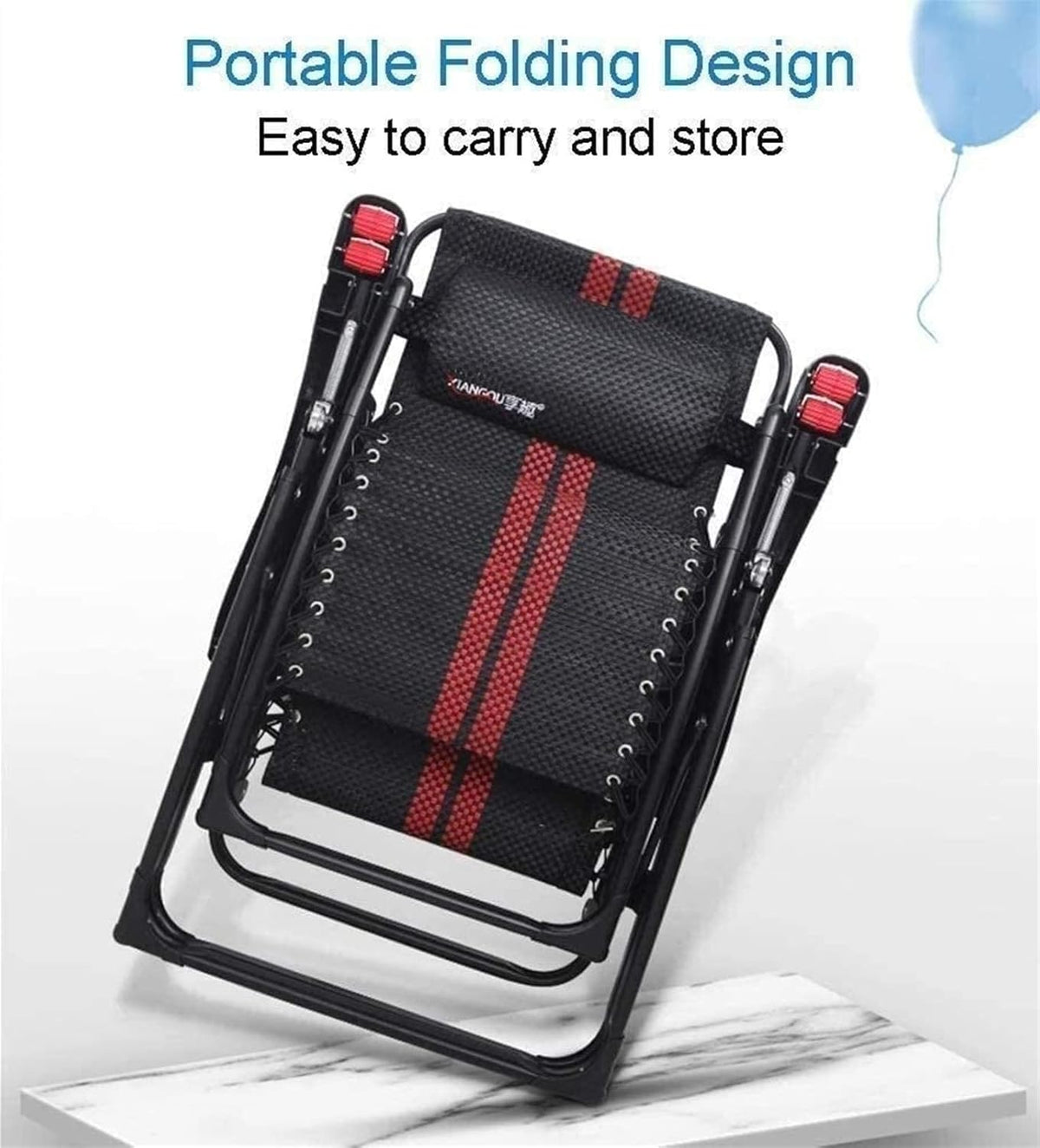Folding Chair Sun Loungers Recliner Outdoor Chair,Garden Rocking Chair Relaxing Chair,Deck Chair,Cushion Covers Armchair - QUORE