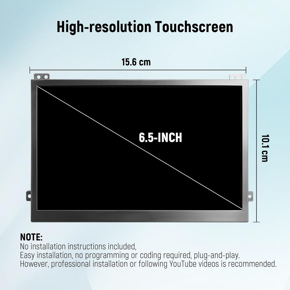 TDO-WVGA0633F00045 6,5 inch LCD Display Touch Screen Digitizer voor VW Magotan B7 Jetta Passat Scirocco Golf 6R Polo Tiguan Multimedia Navigation MIB STD2 200 682 Vervangt TDO-WVGA0633F00039